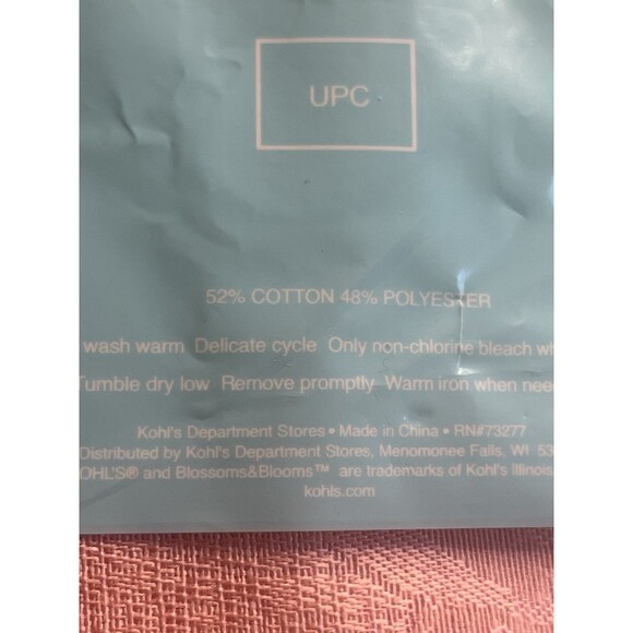 Blossom Bloom Pink Jacquard Easter Egg Napkins Table Scarves 20x20” Square 4pc - Picture 6 of 6